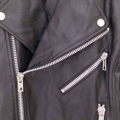 フェイクレザー ダブルライダースジャケット レディース JPN:XL