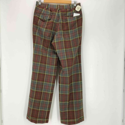 NEW ENGLAND MODEL タータンチェックスラックスパンツ メンズ