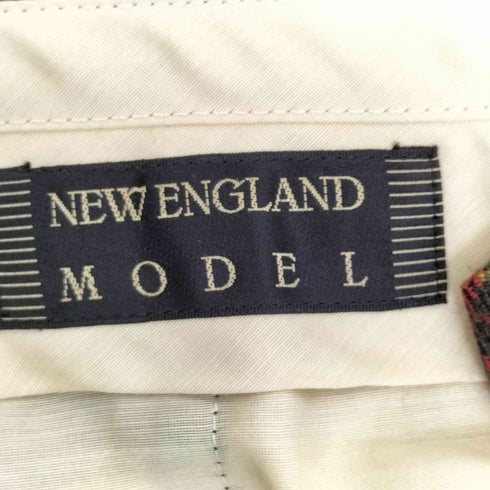 NEW ENGLAND MODEL タータンチェックスラックスパンツ メンズ