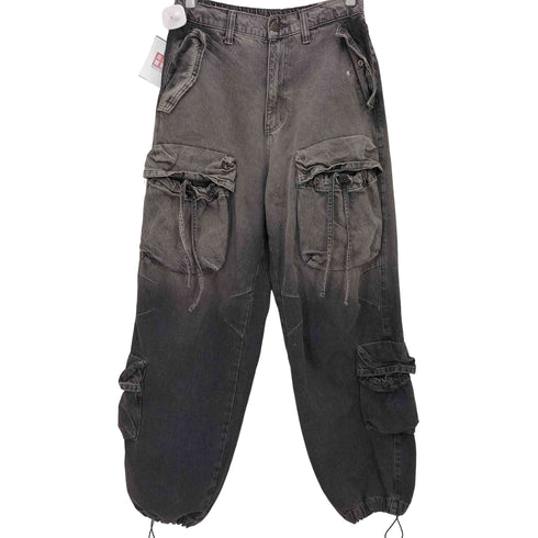 ザラ ZARA マルチポケット イージー デニム カーゴパンツ メンズ JPN:M