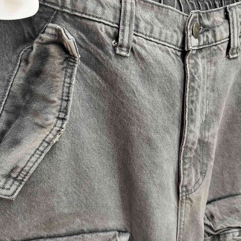 ザラ ZARA マルチポケット イージー デニム カーゴパンツ メンズ JPN:M