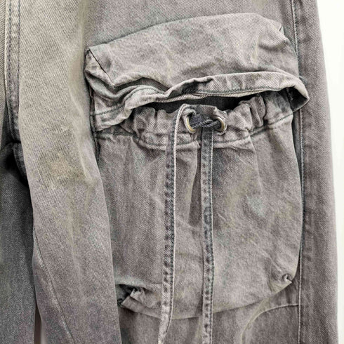ザラ ZARA マルチポケット イージー デニム カーゴパンツ メンズ JPN:M