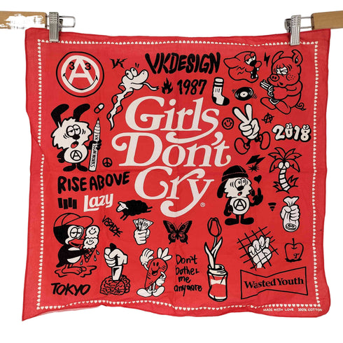 ガールズドントクライ Girls Don’t Cry キャラクターバンダナ メンズ