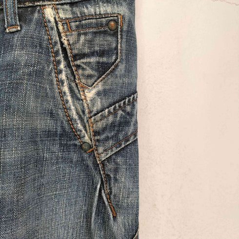 マリテフランソワジルボー MARITHE FRANCOIS GIRBAUD 00s フルジップデザインデニムパンツ Y2K メンズ  M