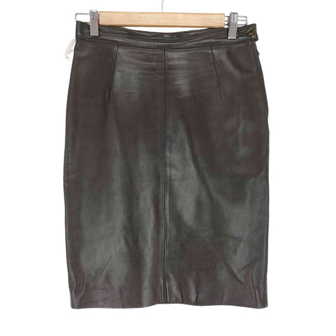 cassandre イタリア製 レザータイトスカート レディース  44