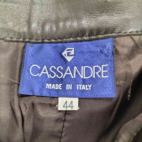 cassandre イタリア製 レザータイトスカート レディース  44