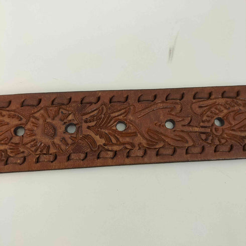 型押しレザーベルト メンズ