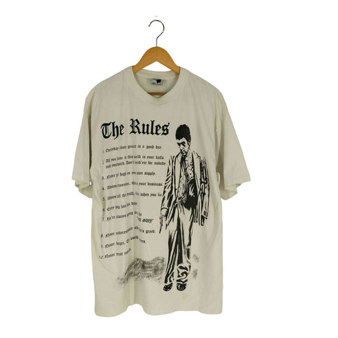 PHAT DOG THE RULES フロントプリント Tシャツ メンズ