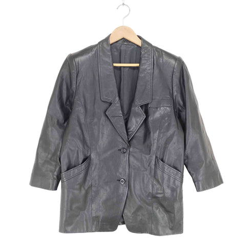 カウレザー2B テーラードジャケット メンズ  F