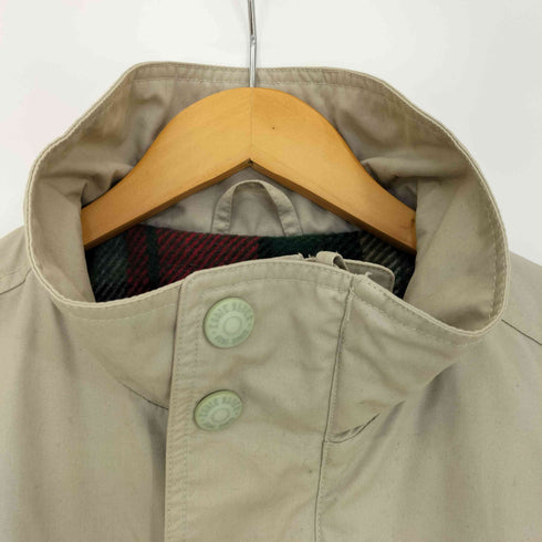 エディーバウアー Eddie Bauer 90S 白タグ 裏地チェック 比翼ジップ マルチポケット マウンテンジャケット メンズ import:S