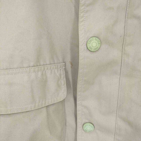 エディーバウアー Eddie Bauer 90S 白タグ 裏地チェック 比翼ジップ マルチポケット マウンテンジャケット メンズ import:S