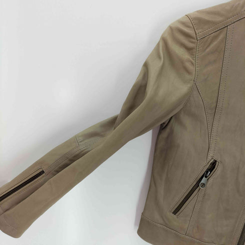 スピックアンドスパン Spick and Span シープスキン レザージャケット レディース 38