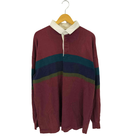 エルエルビーン L.L.Bean 80s USA製 ボーダー ラガーシャツ メンズ import:XL