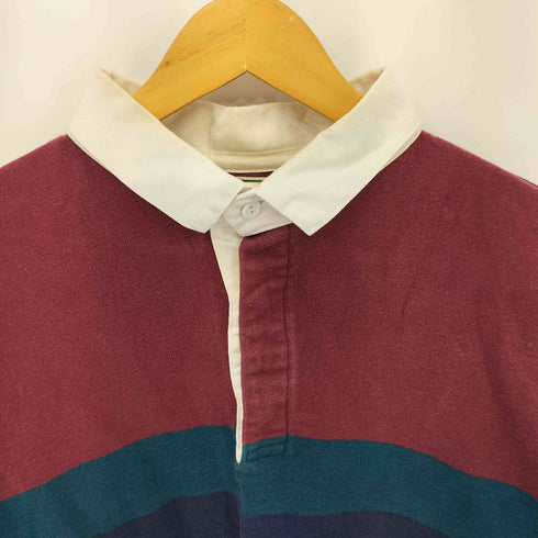 エルエルビーン L.L.Bean 80s USA製 ボーダー ラガーシャツ メンズ import:XL