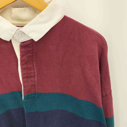 エルエルビーン L.L.Bean 80s USA製 ボーダー ラガーシャツ メンズ import:XL