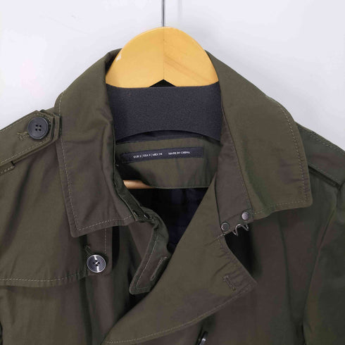 ザラマン ZARA MAN 中綿ライナー付 コットンポリ ハーフトレンチコート メンズ JPN:S