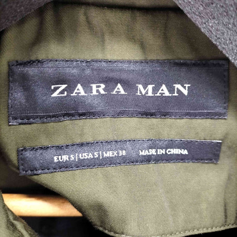 ザラマン ZARA MAN 中綿ライナー付 コットンポリ ハーフトレンチコート メンズ JPN:S