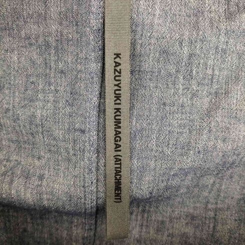 カズユキクマガイアタッチメント KAZUYUKI KUMAGAI ATTACHMENT Ry/Co/Wo強撚シャンブレー 長袖シャツ メンズ JPN:2