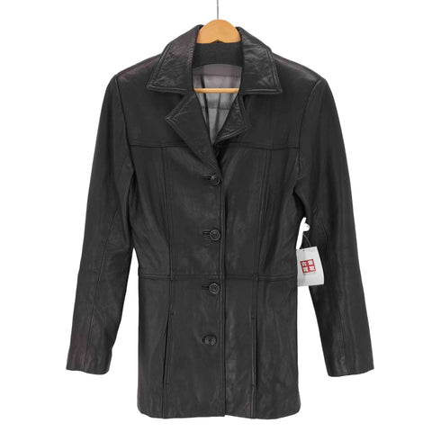 レザーチェスターコート レディース