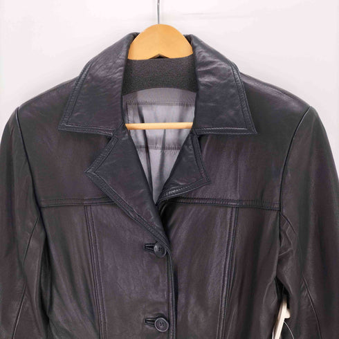 レザーチェスターコート レディース