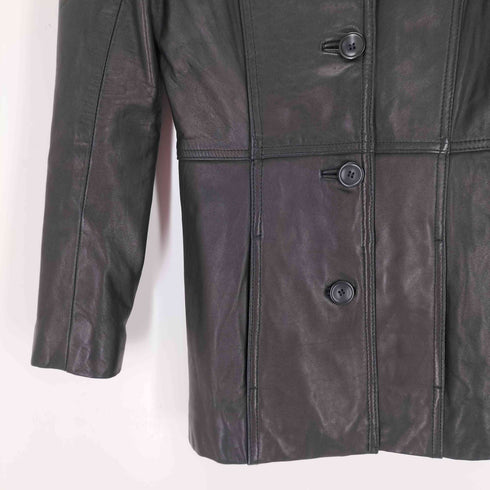 レザーチェスターコート レディース