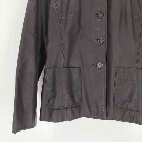 バナナリパブリック BANANA REPUBLIC 00s 韓国製 レザージャケット レディース JPN:S