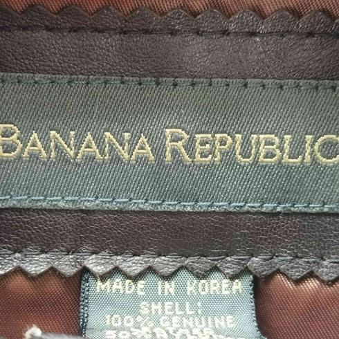 バナナリパブリック BANANA REPUBLIC 00s 韓国製 レザージャケット レディース JPN:S