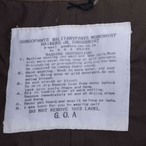 ゴア goa コットン トレンチコート Y2K レディース FREE