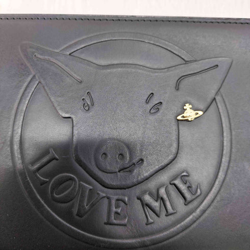 ヴィヴィアンウエストウッド Vivienne Westwood LOVE ME PIG レザーロングウォレット レディース