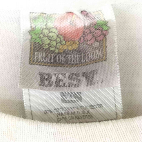 フルーツオブザルーム FRUIT OF THE LOOM QUEBEC 猫 両面プリント Tシャツ メンズ import:XL