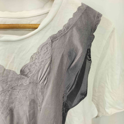 エムエムシックスメゾンマルジェラ MM6 Maison Margiela 転写 プリント クルーネックTシャツ レディース import:S