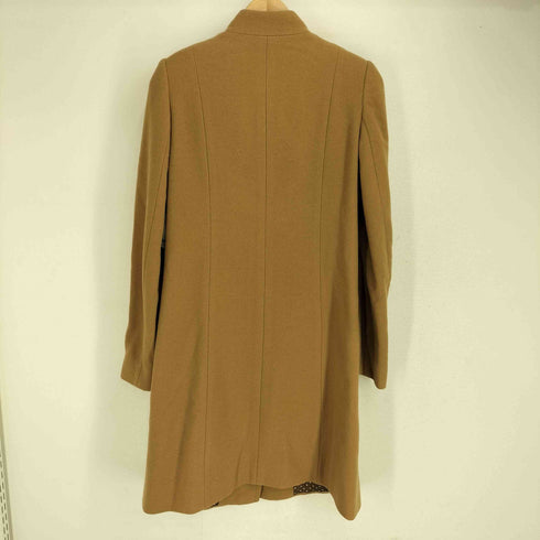 ランバンオンブルー LANVIN en Bleu ウールナイロン 裏地ドット ステンカラーコート レディース JPN:36