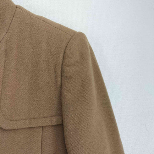 ランバンオンブルー LANVIN en Bleu ウールナイロン 裏地ドット ステンカラーコート レディース JPN:36