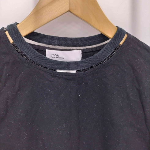 トーガアーカイブス TOGA ARCHIVES ネックデザイン クルーネックTシャツ レディース