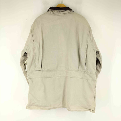 ウールリッチ WOOLRICH 90S 襟レザー ブランケットライナー ハンティングジャケット メンズ JPN:L