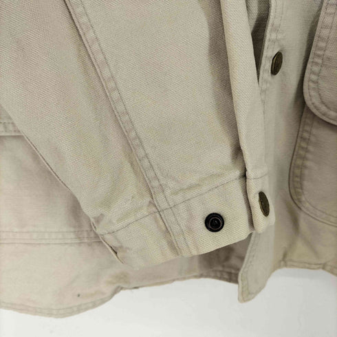 ウールリッチ WOOLRICH 90S 襟レザー ブランケットライナー ハンティングジャケット メンズ JPN:L