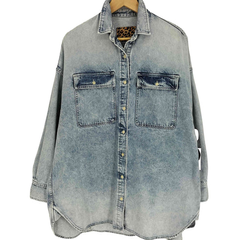 ウィムガゼット Whim Gazette 11oz ケミカル デニム シャツ ワンピース レディース FREE