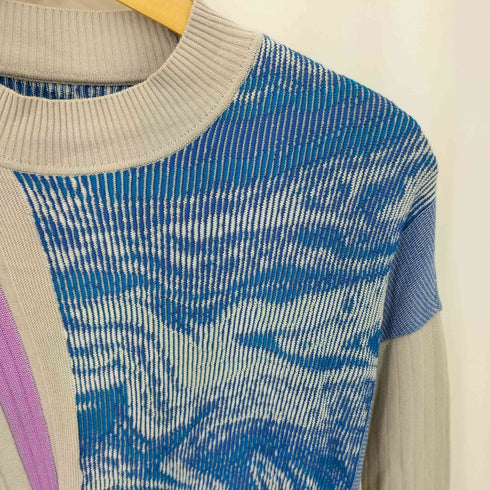 マメクロゴウチ Mame Kurogouchi Marble Jacquard Knitted Pullover マーブル ジャガード ニット レディース JPN:1