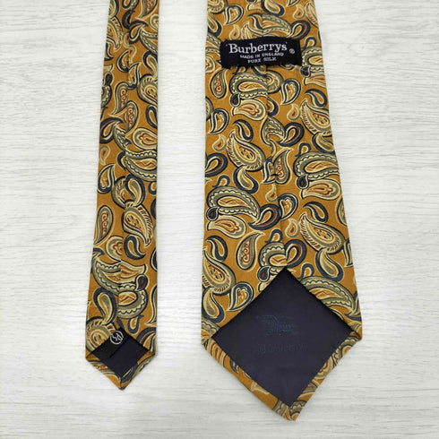 バーバリーズ BURBERRYS イングランド製 ペイズリー柄 シルクネクタイ メンズ