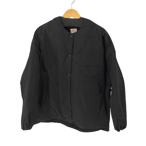 アウトドア OUTDOOR サイドジップノーカラー中綿ジャケット 裏地キルティング メンズ import:M