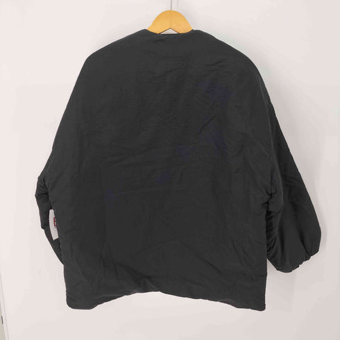 アウトドア OUTDOOR サイドジップノーカラー中綿ジャケット 裏地キルティング メンズ import:M