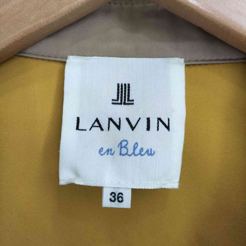 ランバンオンブルー LANVIN en Bleu ダブルブレスト トレンチコート レディース JPN:36