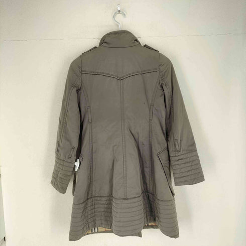 バーバリーブルーレーベル BURBERRY BLUE LABEL 裏地ノバチェックナイロントレンチコート レディース 36