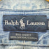 ラルフローレン RALPH LAUREN BIG SHIRT ポニー刺繍 クロップド デニム バンドカラー シャツ リメイク レディース import:L