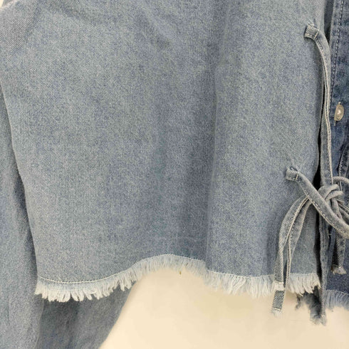 ロデオクラウンズワイドボウル RCWB/RODEO CROWNS WIDE BOWL リボンクロップドシャツ レディース FREE