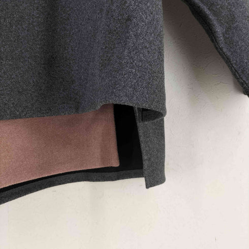 ルームサーティーン ROOM.13 24AW layered turtle neck バイカラーメルトン地トップス メンズ JPN:2