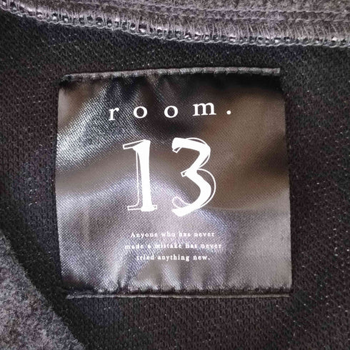 ルームサーティーン ROOM.13 24AW layered turtle neck バイカラーメルトン地トップス メンズ JPN:2