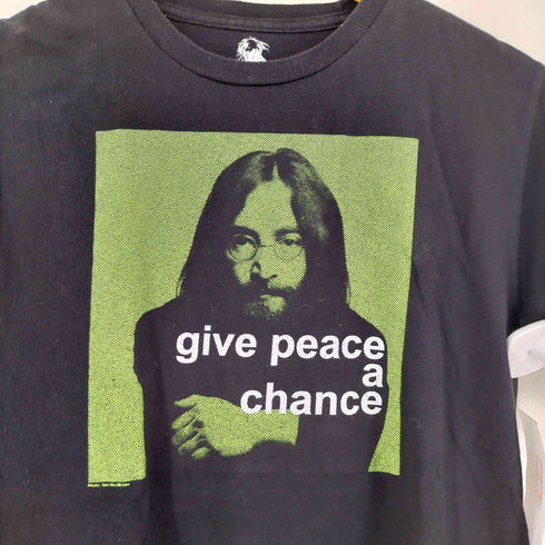 give peace a chance プリント Tシャツ メンズ import:S