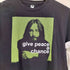 give peace a chance プリント Tシャツ メンズ import:S
