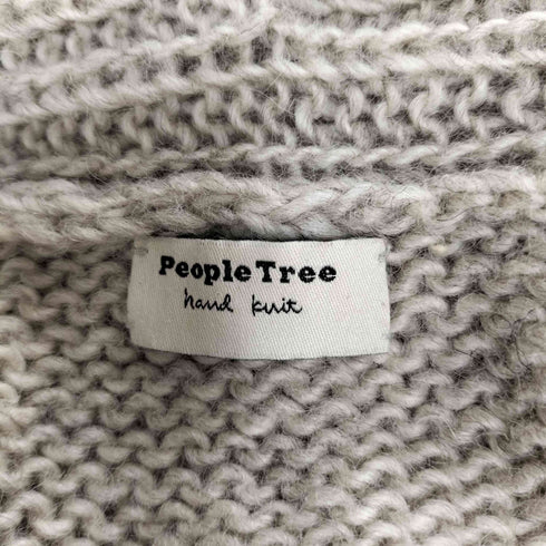 People Tree hand knit ウール ニットカーディガン レディース